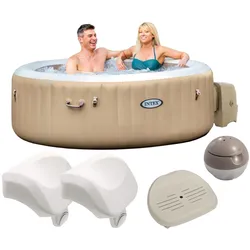 Intex Whirlpool PureSPA Bubble sahara tan 196/145x71cm + Zubehör