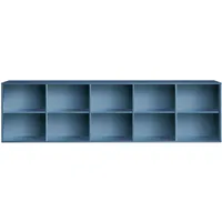 Hammel Furniture Sideboard »Mistral, Hochwertig Bücherregal, Lowboard, hängend/stehend montierbar«, mit 5 verstellbare Einlegeböden, B: 220 cm, anpassungsbar Designmöbel blau , 29103844-0 B/H/T: 220 cm x 61 cm, x 42 cm,