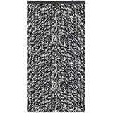 arsvita Flauschvorhang 80x220 cm Unistreifen anthrazit - schwarz
