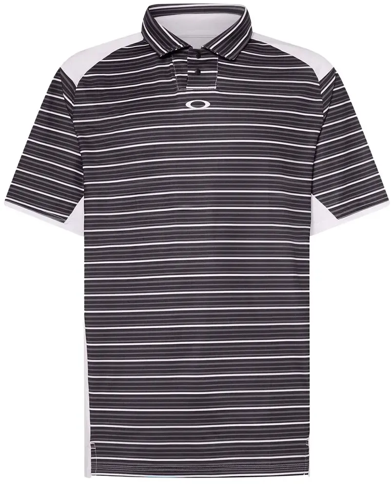 Oakley Apparel C1 Archive Stripe Kurzarm-poloshirt - Black Stripe - M