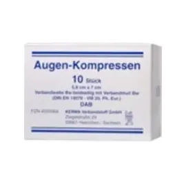KERMA Verbandstoff GmbH AUGENKOMPRESSEN 5.8x7CM UNSTERIL 10 st