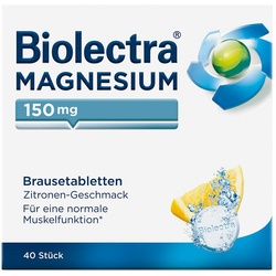 Biolectra® Magnesium 150 mg Brausetabletten Zitronengeschmack