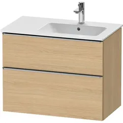 Duravit Waschtischunterschrank wandhängend „D-Neo“ 81 × 62,5 × 46,2 cm in Eiche Natur