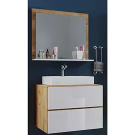 MID.YOU Lendas 3-tlg. Honigeiche/Weiß