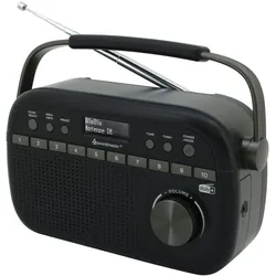 Soundmaster DAB280SW tragbares Digitalradio DAB+ UKW-RDS Kopfhörerbuchse Retro