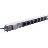 ShiverPeaks ®-BASIC-S--19" Steckdosenleiste 7-fach, 1HE, schwarz (BS09-25175)