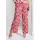 GOLDNER Druckhose Schlupfhose rot/weiß 38