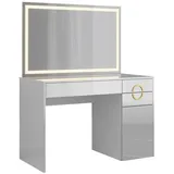 Vicco Schminktisch Adela Weiß/Weiß 115 cm mit LED-Spiegel