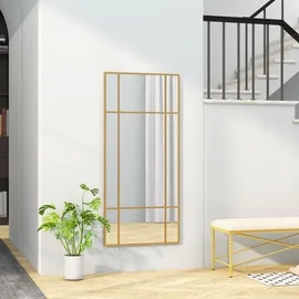 Homcom Wandspiegel 110 x 50 cm Gold