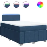 Maison Exclusive - Boxspringbett Mit Matratze Blau 120x200 Cm Sto