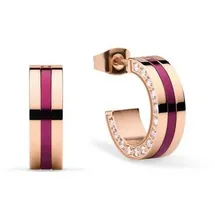 BERING Creolen 725-399-05 rosegold/lila/transparent 725-399-05