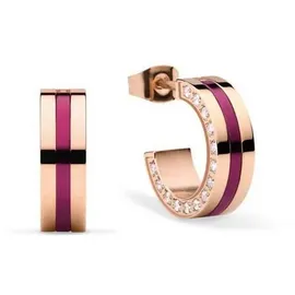BERING Creolen 725-399-05 rosegold/lila/transparent 725-399-05