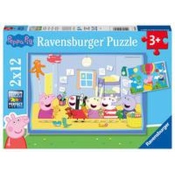 Ravensburger Puzzle Ravensburger Kinderpuzzle 05574 - Peppas Abenteuer - 2x12 Teile..., 12 Puzzleteile