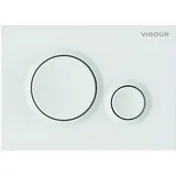 Vigour Betätigungsplatte DON weiss für 2-Mengen-Spültechnik V1DON