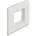 DeLock Easy 45 Modulträger Geräteeinbaukanal 85 x 80 mm