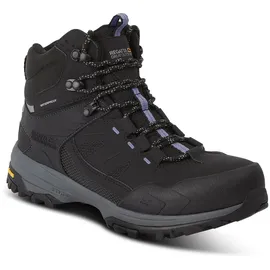 Regatta Regen Wanderstiefel - Black / Lilac Bloom - EU 41