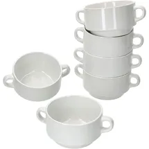 Mambocat 6er Set Stiva Suppenschale weiß 250 ml