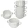 Mambocat 6er Set Stiva Suppenschale weiß 250 ml