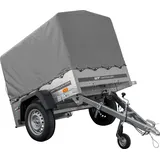 Kipper Anhänger 750 kg Garden Trailer 150 KIPP 150x106 cm [mit Hochplane, Hochspriegel und Stützrad]