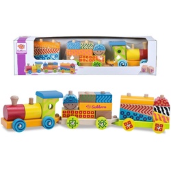 Eichhorn Spielzeug-Zug Holzspielzeug, Color, kleiner Zug bunt