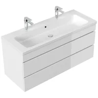 Magnolia home Badmöbel Via 120 Doppelbadmöbel weiss hochglanz mit