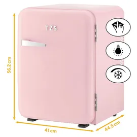 First Austria Retro Mini-Kühlschrank 40 l 56,2 cm hoch Rosa