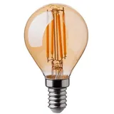 Energmix 4 Watt E14 Edison LED Vintage Filament Glühbirne Birne Leuchtmittel Retro Nostalgie Beleuchtung G45 2200K Warmweiß