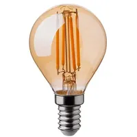 Energmix 4 Watt E14 Edison LED Vintage Filament Glühbirne Birne Leuchtmittel Retro Nostalgie Beleuchtung G45 2200K Warmweiß