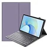 FKQLH Tastatur Hülle für Samsung Galaxy Tab Active 5/Tab Active3 8'' SM-X300/X306B/T570/T575 mit Tastatur Magnetische Kabelloser Bluetooth Abnehmbare Englisch QWERTY Schutzhülle, Lila