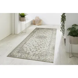 -luxor- living Prima 3 Kurzflorteppich 80 x 200 cm Beige/Weiß