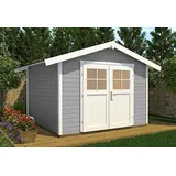 Weka Gartenhaus 122 2,4 x 2,35 m grau