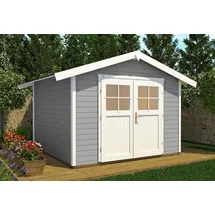 Weka Gartenhaus 122 2,4 x 2,35 m grau