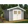Weka Gartenhaus 122 2,4 x 2,35 m grau