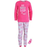 Sarcia.eu Pyjama Pinkes Pyjama EAT DANCE SLEEP 7-8 Jahre rosa