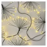 EMOS LED-Lichterkette warmweiß für Innen, 8 m lange Feuerwerk Weihnachtslichterkette NANO, 6 Stunden Timer Funktion, Netzteil und Transformator, für Partys, Weihnachten, Deko, grünes Kabel