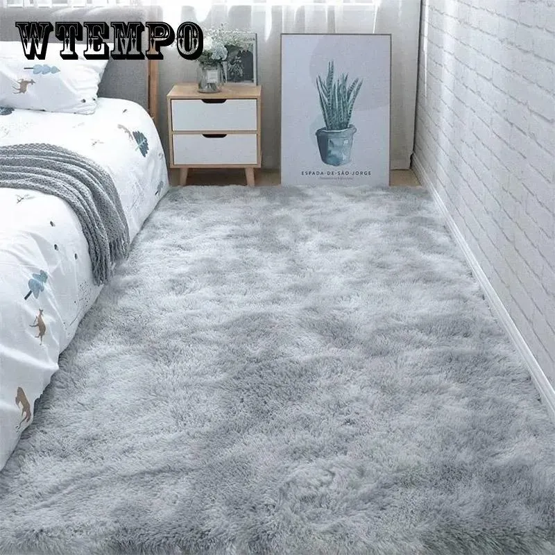 Teppich Schlafzimmer Nachttisch Teppich Plüsch Wohnzimmer Vollbodenmatte Mädchen Ins Zimmer Schmutziger Teppich Sofa Teppich Warm Große Fläche Kissen