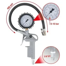 KS Tools Druckluft-Reifenfüllmesser 515.1960, 0-10 bar