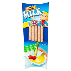 SPECIALS Cool Milk Trinkhalm mit Kirsch Banane und Granulat 30g 10er Pack