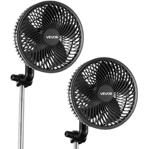 Vevor Grow Ventilator 10 cm Clipventilator Schwarz