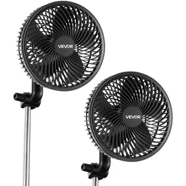 Vevor Grow Ventilator 10 cm Clipventilator Schwarz