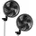 Vevor Grow Ventilator 10 cm Clipventilator Schwarz