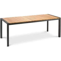 BEST Tisch Paros 160x90cm anthrazit/Teakholz 46951650