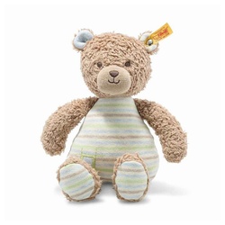 Steiff Kuscheltier Steiff 242212 Teddybär Rudy 24cm GOTS hellbraun blau Baby