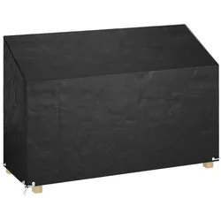 vidaXL Abdeckung für Gartenbank 8 Ösen 190x70x70/88 cm Polyethylen