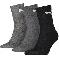 Puma Short Crew 3er Pack grey/black 39-42