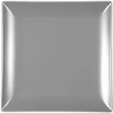 H&H Boston Set mit 6 flachen Tellern, Steinzeug, Grau, quadratisch, 24 x 24 cm