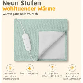 Medisana HB 417 Kuschelheizdecke 180 x 130 cm Salbeigrün