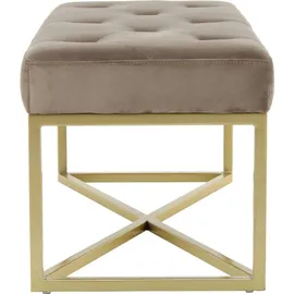 Kayoom Hockerbank Cameron 125 Polyester 90 x 40 x 40 cm Braun
