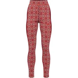 KARI TRAA Rose Funktionsunterhose Damen in burgundy red, Größe L - rot