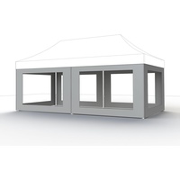 Seitenteile weiß zu Pavillon Pro 3x6 Meter, Bezug aus Polyester, 300g/m2 in weiß, 4 Stück